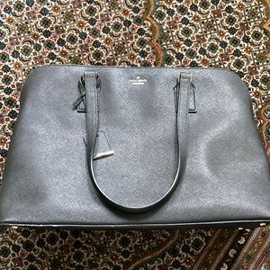 Kate Spade Black Leather Tote Bag